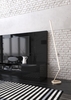 Piantana LED oro champagne 3000K 4000K dimmerabile linea inclinata traiettoria di luce  43931