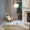 Particolare di Piantana fascia preziosa metallizzata e pendagli in cristallo OPERA PT1 IDEAL LUX