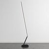 Particolare di Piantana nera moderna traiettoria di luce LED minimale dimmer step  43930