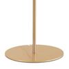 Dettaglio Lampada da terra moderna con stelo oro satinato e sfere ambra