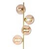 Lampada da terra moderna con stelo oro satinato e sfere ambra 41868 COLORI E LUCI - foto 4