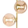 Lampada da terra moderna con stelo oro satinato e sfere ambra 41868 COLORI E LUCI - foto 5