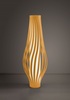 Lampada da terra design affusolato acrilico ocra pastello 123 cm  45589
