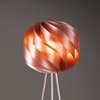 Immagine aggiuntiva di Piantana a treppiede con globo a spirale rame metal design materico  45594