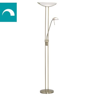 Piantana brunita con lampada lettura attacchi R7S e G9 lampadine LED incluse 85974 BAYA EGLO
