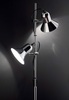 Piantana da terra due luci regolabili in altezza e direzionabili POLLY PT2 CROMO IDEAL LUX