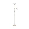 Piantana da lettura nickel satinato diffusore grande acrilico e braccetto flex 82842 EGLO