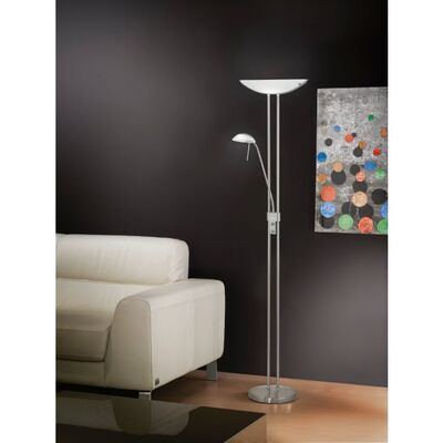 Lampada da terra con lampada lettura nichel e luce verso alto R7S luci LED 85971 BAYA EGLO