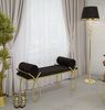 Piantana lampada da terra stelo cerchi oro paralume nero  44019 - foto 8