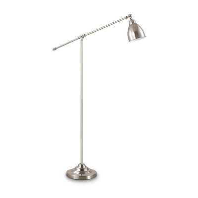 Piantana da terra asta posizionabile e faretto direzionabile NEWTON PT1 NICKEL IDEAL LUX