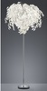 Particolare di Piantana decorativa plastica cascata foglie bianche 70cm  41839