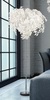 Ulteriore dettaglio di Piantana decorativa plastica cascata foglie bianche 70cm  41839