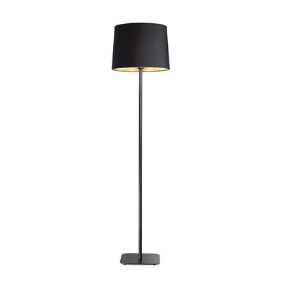 Piantana moderna caldi riflessi nero e oro eleganza minimale NORDIK PT1 IDEAL LUX
