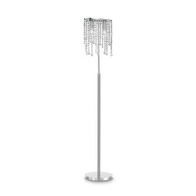 Piantana con gocce di cristallo pendenti a 4 luci alta 156cm 39457 LUCI E COLORI