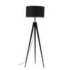 Piantana paralume cilindro grande 50cm base treppiedi nera LUCI MODERNE