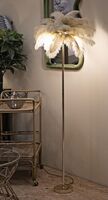 Piantana decorativa con ciuffo di piume alta 160cm  42420