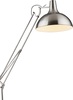 Dettaglio lampada da terra nichel a pantografo