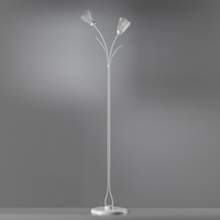 Piantana bianca romantica a fiore 2 luci alta 175cm 41277 LUCI MODERNE