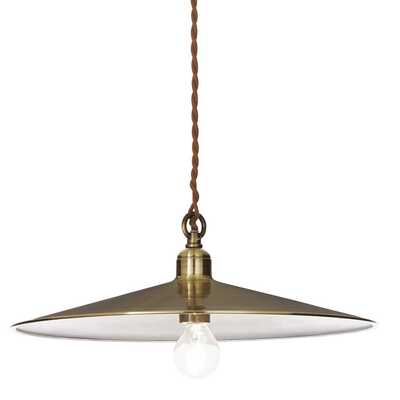 Lampadario a piatto in metallo bronzato semplice 35cm CANTINA SP1 BRUNITO IDEAL LUX