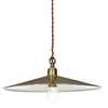 Lampadario a piatto in metallo bronzato semplice 35cm CANTINA SP1 BRUNITO IDEAL LUX