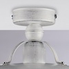 Ulteriore dettaglio di Plafoniera a piatto in metallo bianco argento vintage chic  43938