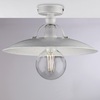 Plafoniera a piatto in metallo bianco argento vintage chic CANTINA LUCI E COLORI