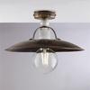 Immagine aggiuntiva di Punto luce a soffitto in metallo piatto bronzato antichizzato oro 30cm rustic