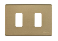 Placca 2 moduli BTICINO  Magic bronzo 503/2//BR BTICINO