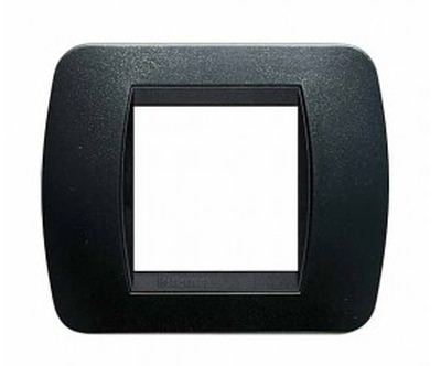 Placca 2 moduli Bticino Lliving antracite L4802PA BTICINO