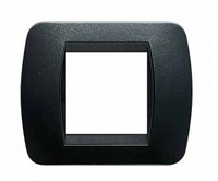 Placca 2 moduli Bticino Lliving antracite L4802PA BTICINO