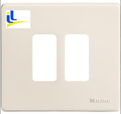 Placca 2 moduli serie Magic resina avorio 500/23/R BTICINO