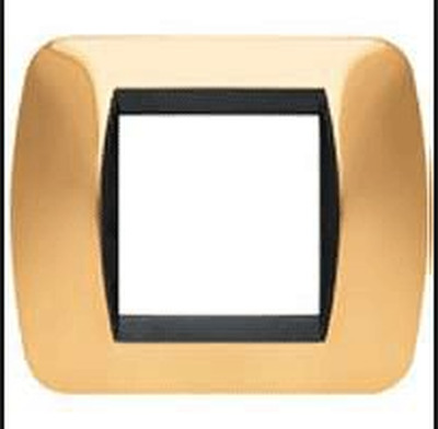 Placca Bticino Living International oro 2 moduli L4802OR BTICINO