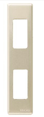Placca 2 moduli serie Magic verticale alluminio 5367/2X BTICINO