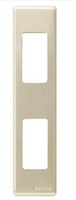 Placca 2 moduli serie Magic verticale alluminio 5367/2X BTICINO