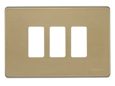 Placca 3 moduli Bticino Magic bronzo 503/3BR BTICINO