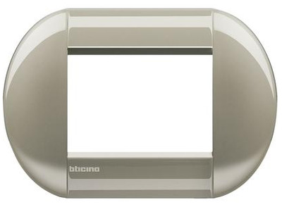 Placca 3 moduli Living International titanio LNB4803TC BTICINO