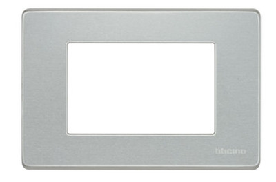 Placca 3 moduli serie Magic alluminio 503/3A/X BTICINO