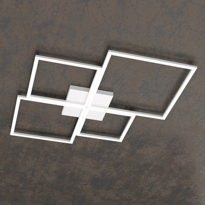 Lampada da soffitto con led integrato 88x88cm 8600 Lumen 1162/90-BI TOP LIGHT