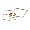 Lampada parete soffitto 55cm con quadrati led oro brunito luce naturale o calda 1162/55-OB TOP LIGHT