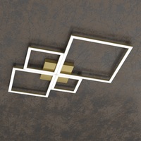 Plafoniera design minimal led integrato profili oro brunito 70cm 1162/70-OB TOP LIGHT