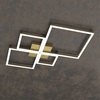 Plafoniera design minimal led integrato profili oro brunito 70cm 1162/70-OB TOP LIGHT
