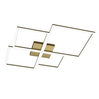 Plafoniera quadrati led sovrapposti oro brunito 88x88cm 8600 Lumen 1162/90-OB TOP LIGHT