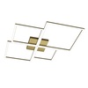 Plafoniera quadrati led sovrapposti oro brunito 88x88cm 8600 Lumen 1162/90-OB TOP LIGHT