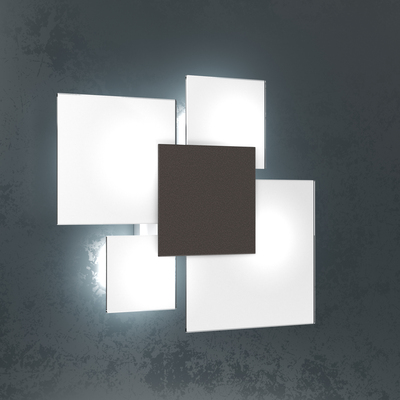 Applique o plafoniera 45cm marrone cucina moderna elegante piccola  44083
