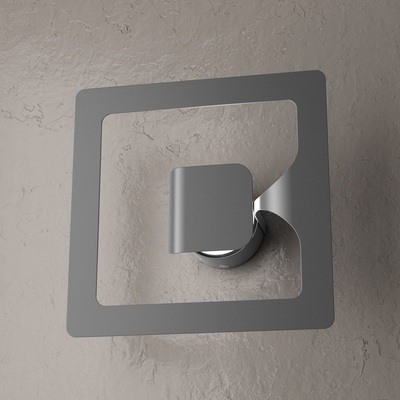Applique parete o plafoniera soffitto grigio scuro GX53 25x25  44246
