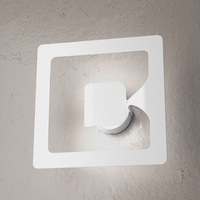 Applique parete o plafoniera soffitto GX53 metallo bianca GASOLINE 25x25 1171/1-BI TOP LIGHT