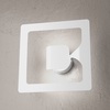 Applique parete o plafoniera soffitto GX53 metallo bianca GASOLINE 25x25 1171/1-BI TOP LIGHT