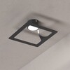 Particolare di Applique GASOLINE in metallo nero per installazione parete o soffitto  44249