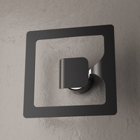 Applique GASOLINE in metallo nero per installazione parete o soffitto 25x25 1171/1-NE TOP LIGHT
