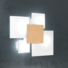 Lampada parete oro 45cm design lusso ingresso 4 luci E27  44079